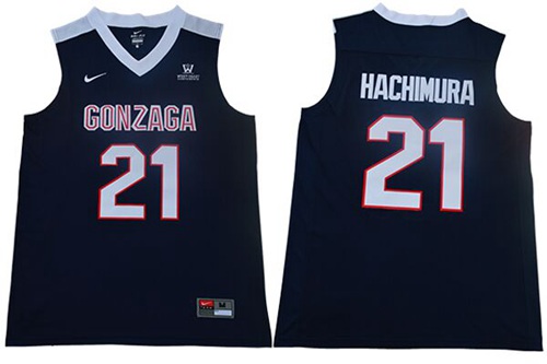 Bulldogs #21 Rui Hachimura Navy Blue Basketball Stitched College Jersey
