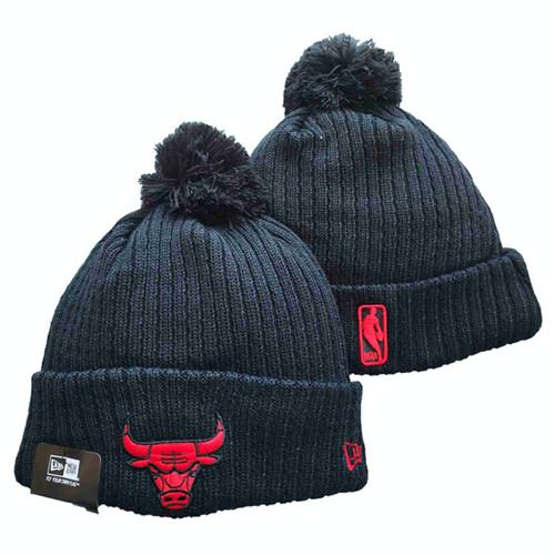 Bulls Black Knit Hat --YD