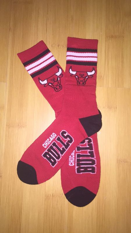 Bulls Team Logo Red NBA Socks