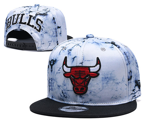 Bulls Team Logo Smoke Black Adjustable Hat TX