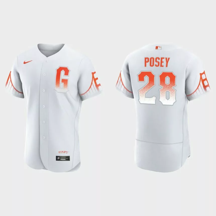 Buster Posey San Francisco Giants 2021 City Connect Authentic Jersey – White