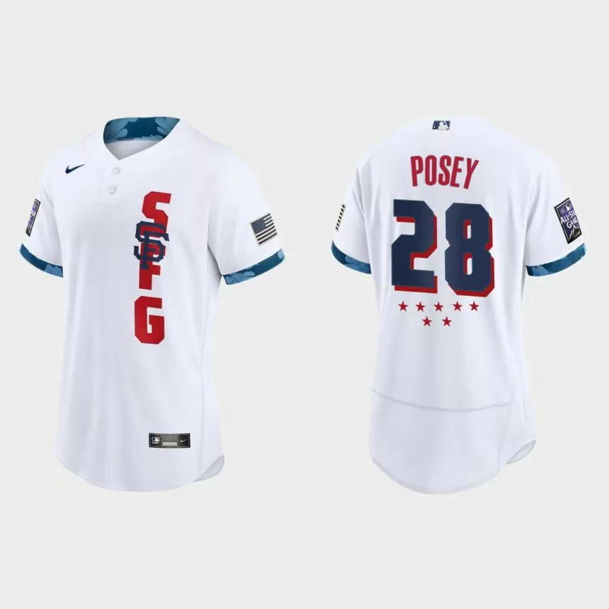 Buster Posey San Francisco Giants 2021 MLB All-Star Game Authentic Jersey – White