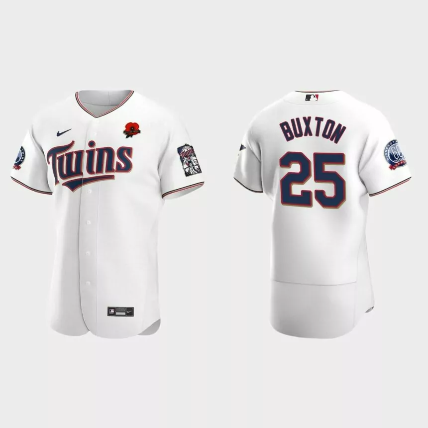 Byron Buxton Minnesota Twins 2021 Memorial Day Authentic Jersey – White