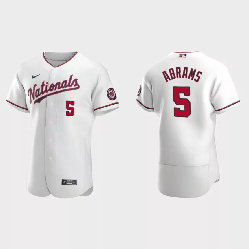 C.J. Abrams Washington Nationals Authentic Alternate Jersey – White