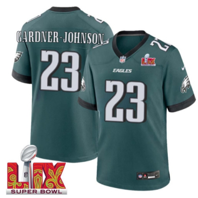 C.J. Gardner-Johnson No 23 Men Super Bowl LIX Philadelphia Eagles Home Game 2025 Jersey- Replica