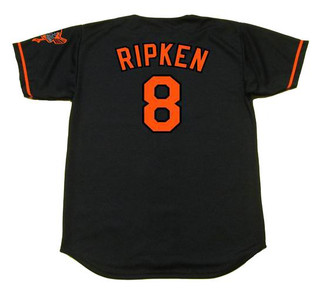 CAL RIPKEN Jr. Baltimore Orioles 2001 Majestic Alternate Throwback Baseball Jersey