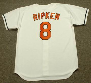 CAL RIPKEN Jr. Baltimore Orioles Majestic Home Throwback Baseball Jersey
