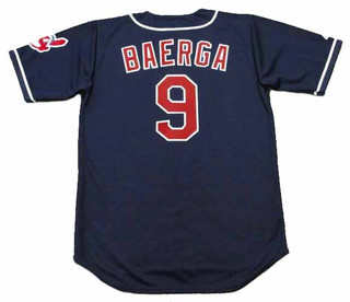CARLOS BAERGA Cleveland Indians 1995 Majestic Throwback Alternate Baseball Jersey