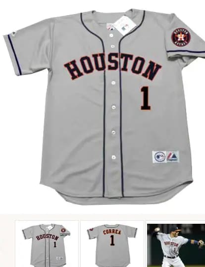 CARLOS CORREA Houston Astros Majestic Away Baseball Jersey