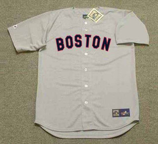 CARLTON FISK Boston Red Sox 1972 Away Majestic Throwback Baseball Jersey