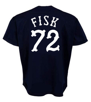 CARLTON FISK Chicago White Sox 1981 Away Majestic Throwback Baseball Jersey