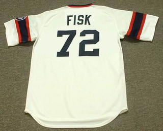 CARLTON FISK Chicago White Sox 1985 Majestic Throwback Baseball Jersey