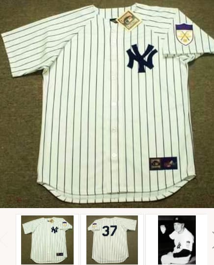 CASEY STENGEL New York Yankees 1951 Home Majestic Throwback Baseball Jersey