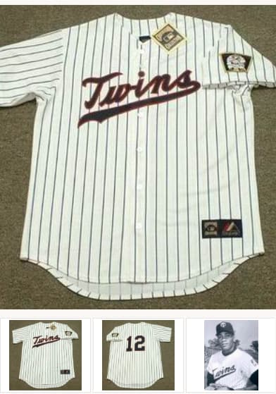 CESAR TOVAR Minnesota Twins 1969 Majestic Cooperstown Throwback Home Baseball Jersey