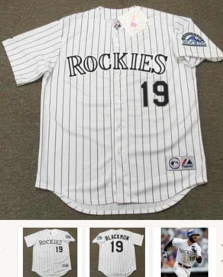 CHARLIE BLACKMON Colorado Rockies 2016 Majestic Home Baseball Jersey