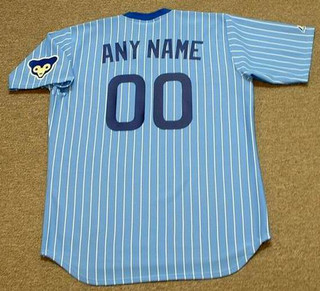 CHICAGO CUBS 1970's Majestic Cooperstown Throwback Away Jersey Customized  Any Name & Number(s)