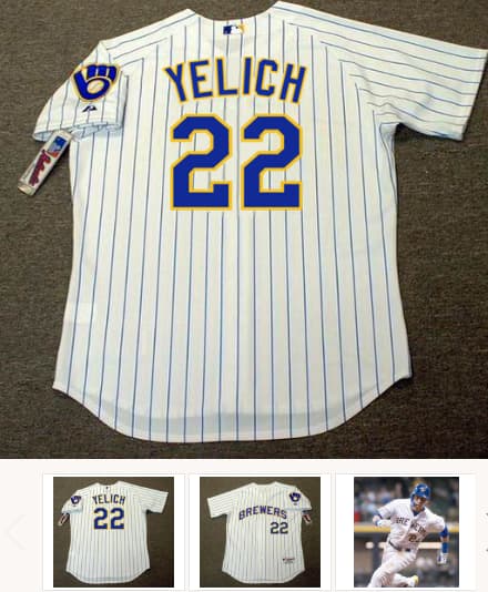 CHRISTIAN YELICH Milwaukee Brewers Majestic Authentic Home Baseball Jersey