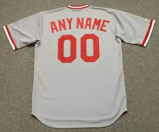 CINCINNATI REDS 1970's Majestic Cooperstown Away Jersey Customized Any Name & Number(s)