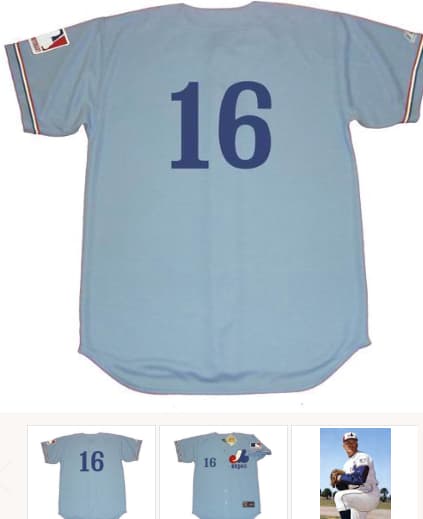 CLAUDE RAYMOND Montreal Expos 1969 Away Majestic Throwback Baseball Jersey