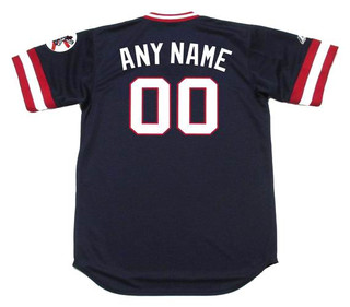CLEVELAND INDIANS 1970's Majestic Throwback Away Jersey Customized  Any Name & Number(s)