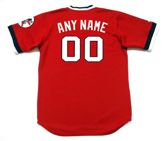 CLEVELAND INDIANS 1970's Majestic Throwback Jersey Customized  Any Name & Number(s)