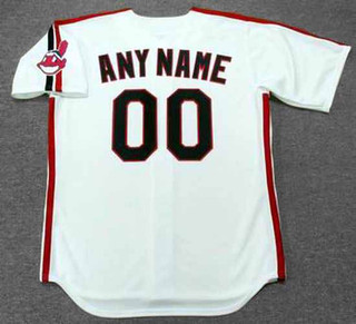 CLEVELAND INDIANS 1990's Majestic Throwback Home Jersey Customized  Any Name & Number(s)