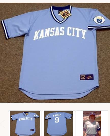 CLINT HURDLE Kansas City Royals 1978 Away Majestic Throwback Baseball Jersey