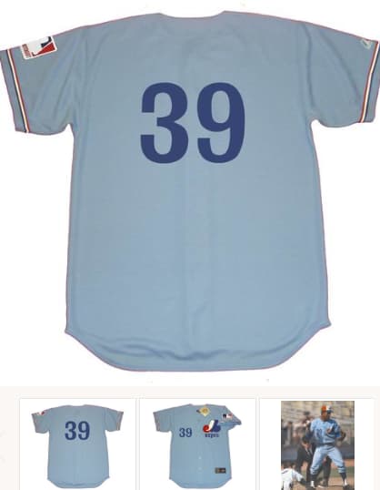COCO LABOY Montreal Expos 1969 Majestic Cooperstown Away Baseball Jersey