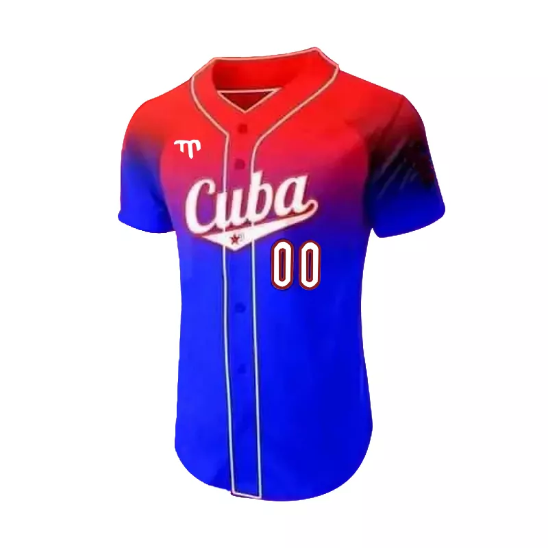 CUSTOM Cuba Red 2023 World Baseball Classic Jersey Men Women Youth