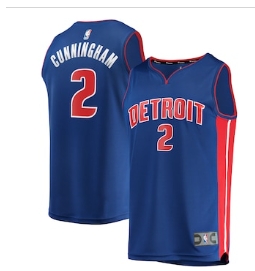Cade Cunningham Detroit Pistons Fanatics Fast Break Replica Jersey - Icon Edition - Blue