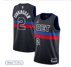 Cade Cunningham Detroit Pistons Jordan Brand Unisex Swingman Jersey - Statement Edition - Black