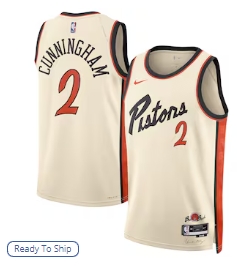 Cade Cunningham Detroit Pistons Nike Unisex 2024-25 Swingman Player Jersey - City Edition - White