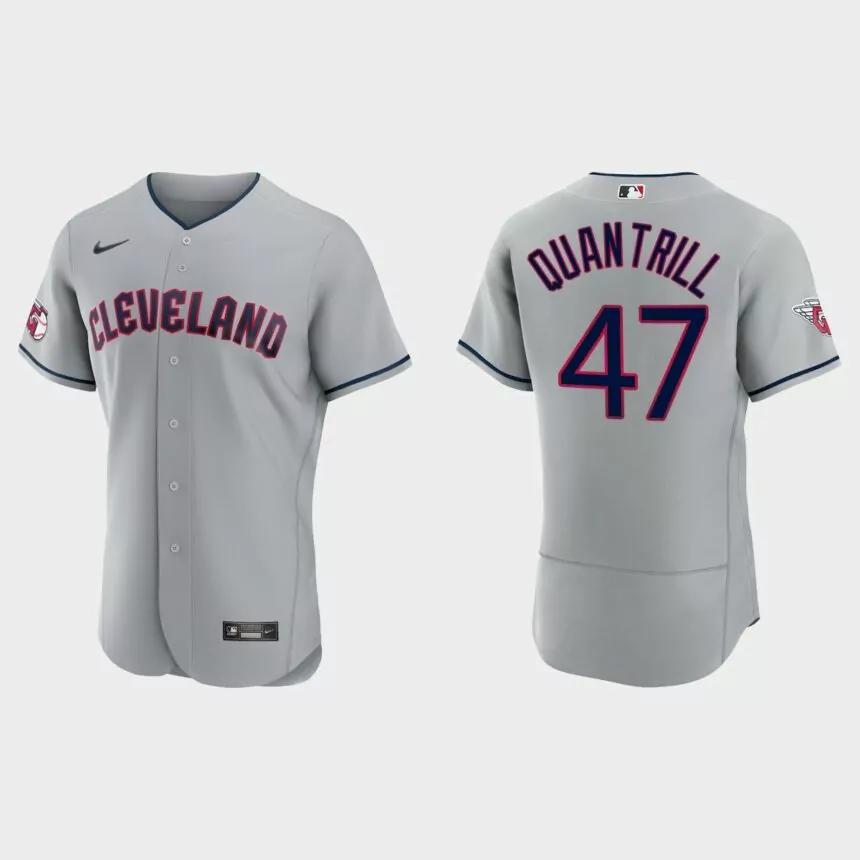 Cal Quantrill Cleveland Guardians Authentic Jersey – Gray