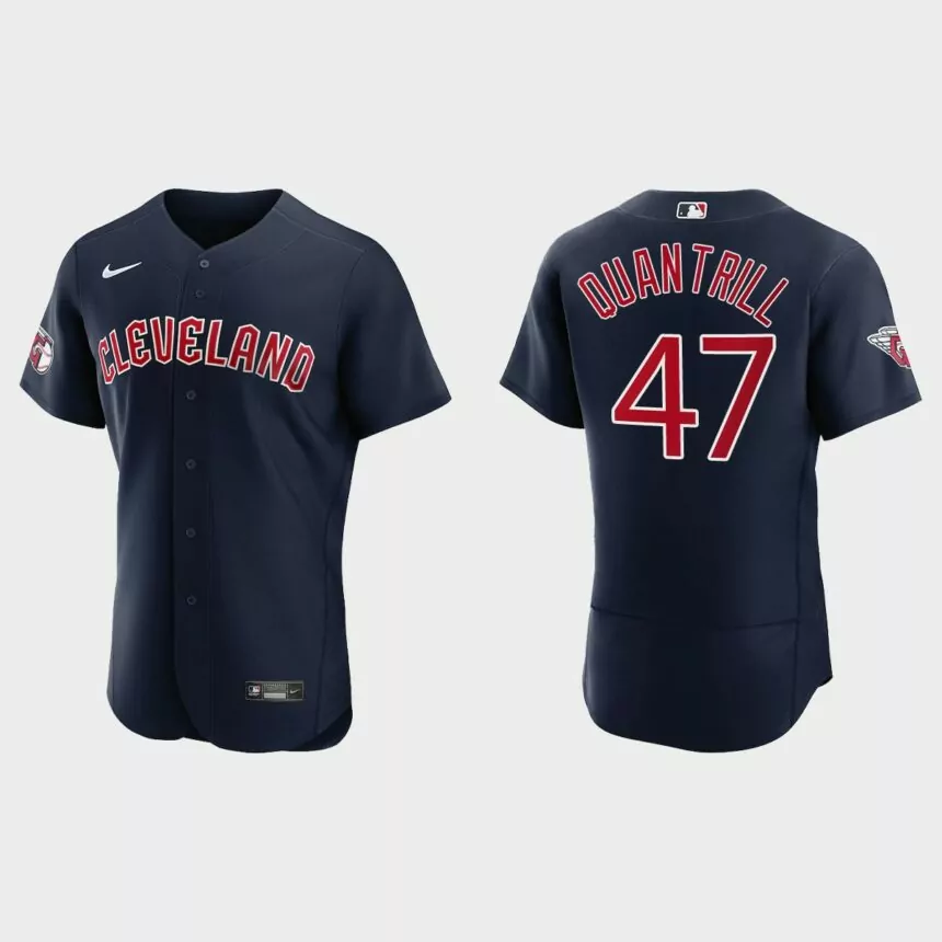 Cal Quantrill Cleveland Guardians Authentic Jersey – Navy