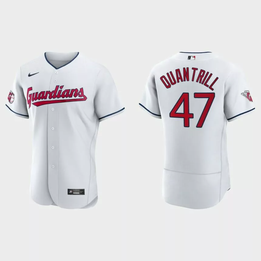 Cal Quantrill Cleveland Guardians Authentic Jersey – White