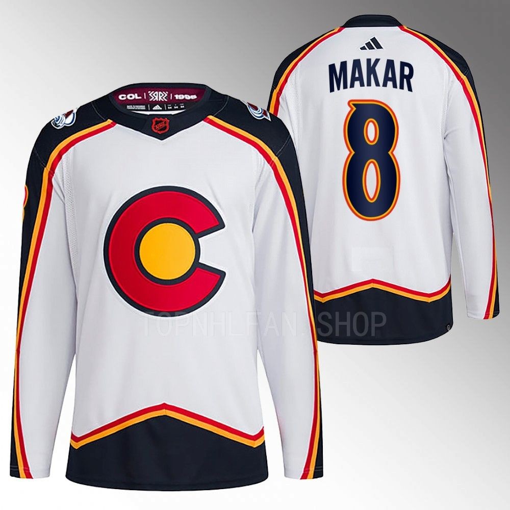Cale Makar 2022 Colorado Avalanche White Reverse Retro 2.0 Authentic Primegreen Jersey