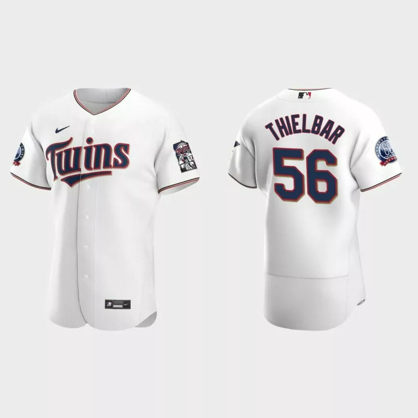 Caleb Thielbar Minnesota Twins Authentic Home Jersey – White