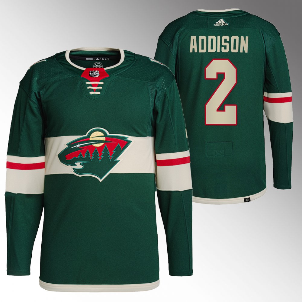 Calen Addison Minnesota Wild Home Green Authentic Jersey