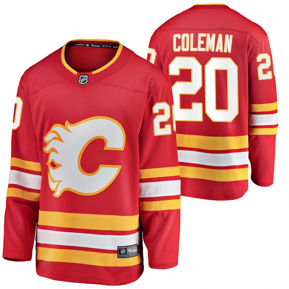 Calgary Flames Blake Coleman Red 2021 Home Player Jersey