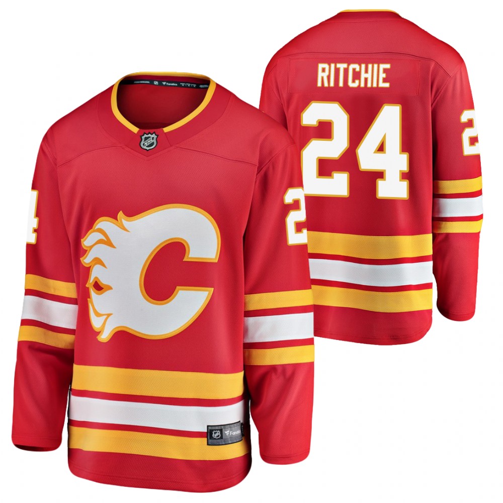Calgary Flames Brett Ritchie Red Home Player 2021 Jersey
