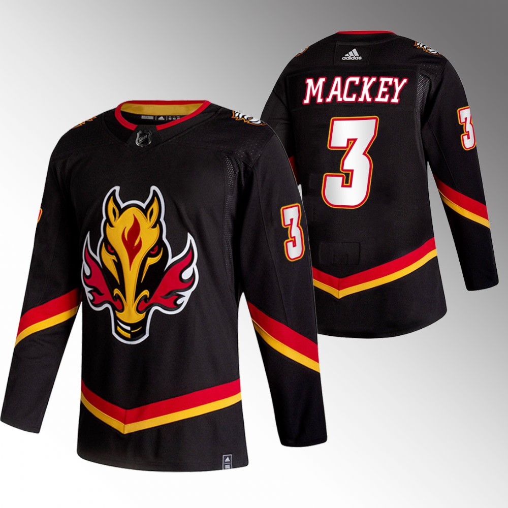 Calgary Flames Connor Mackey Black 2022-23 Alternate Authentic Jersey