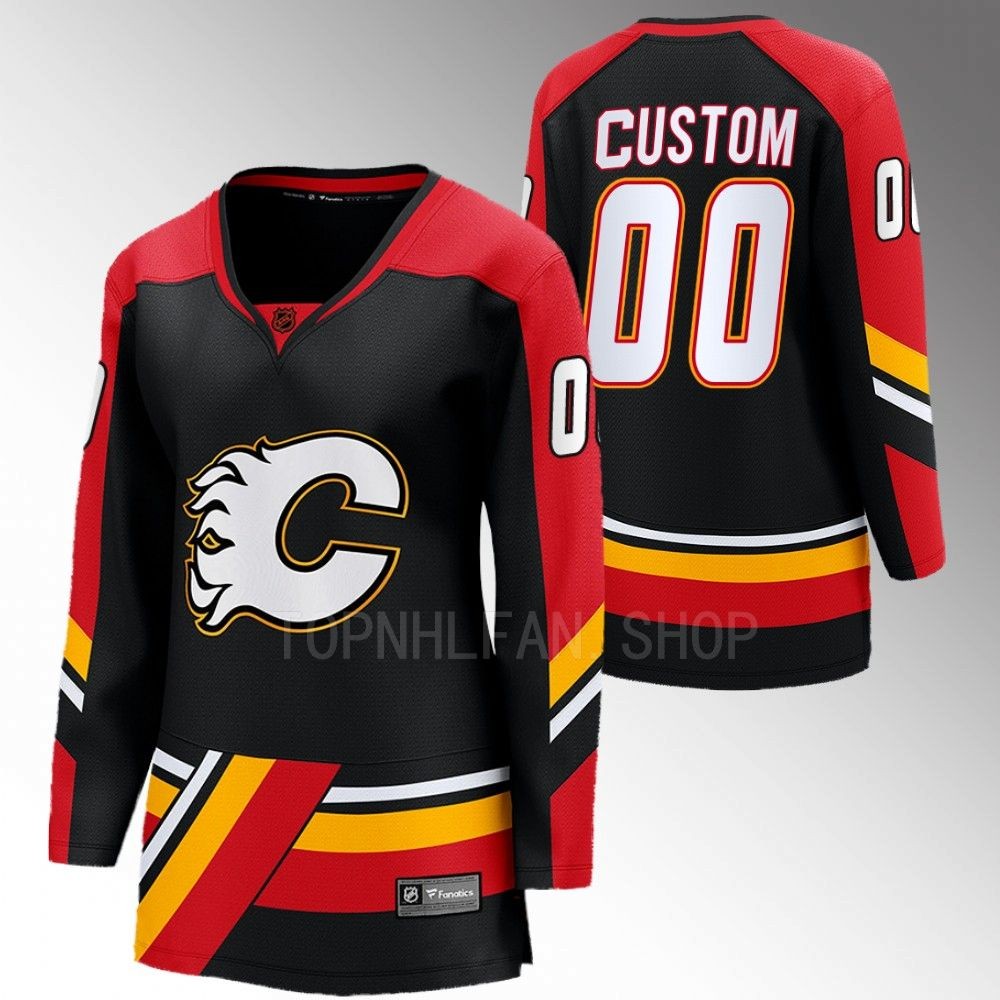 Calgary Flames Custom Women Black 2022 Special Edition 2.0 Jersey