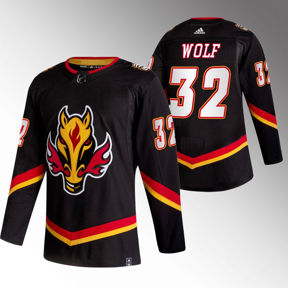 Calgary Flames Dustin Wolf Black 2022-23 Alternate Authentic Jersey