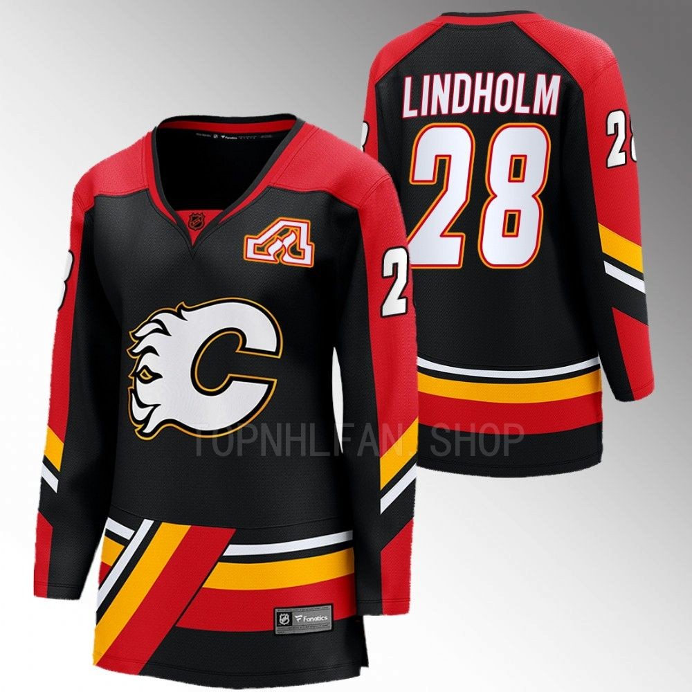 Calgary Flames Elias Lindholm Women Black 2022 Special Edition 2.0 Jersey
