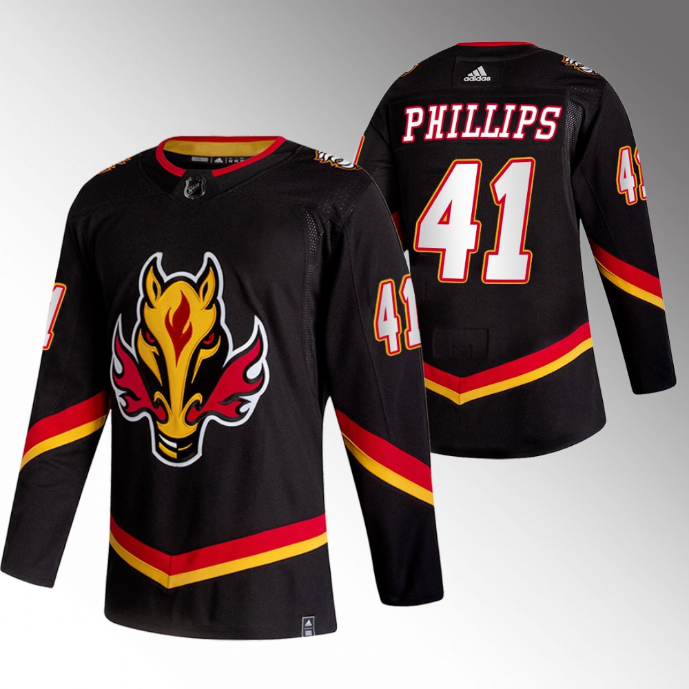 Calgary Flames Matthew Phillips Black 2022-23 Alternate Authentic Jersey