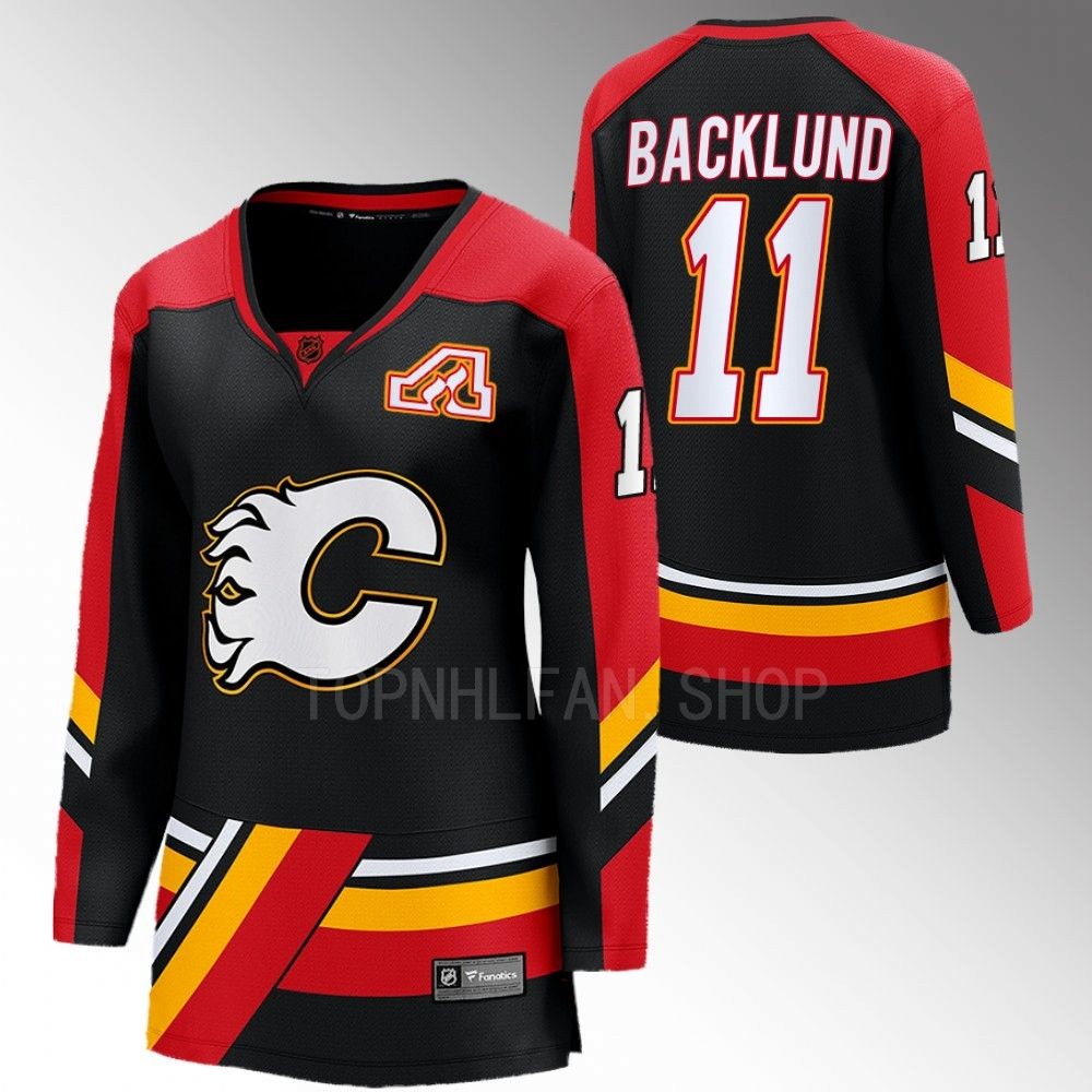 Calgary Flames Mikael Backlund Women Black 2022 Special Edition 2.0 Jersey