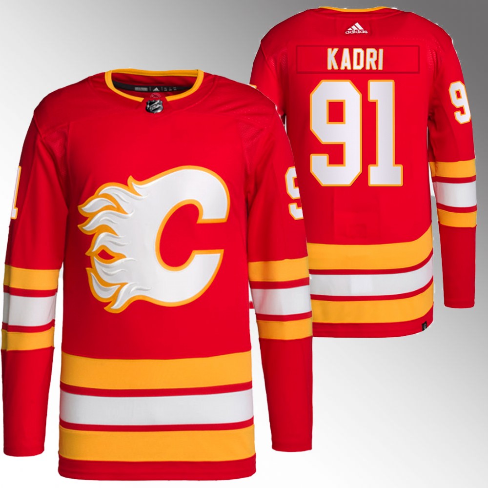 Calgary Flames Nazem Kadri Red Primegreen Authentic Home Jersey