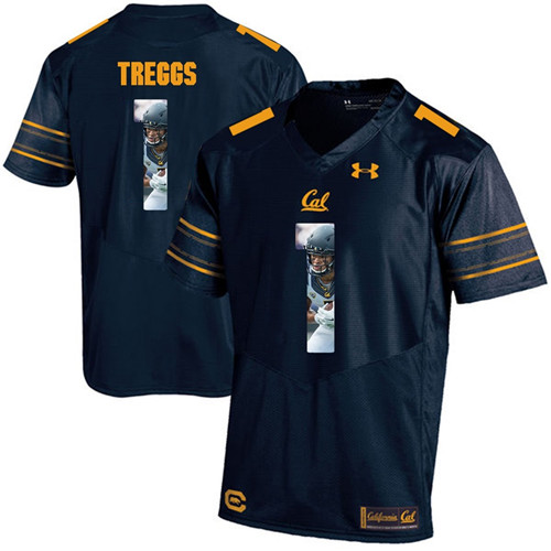 California Golden Bears Navy Blue Bryce Treggs Player Portrait Jersey