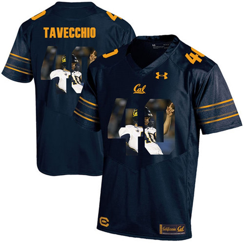 California Golden Bears Navy Blue Giorgio Tavecchio Player Portrait Jersey