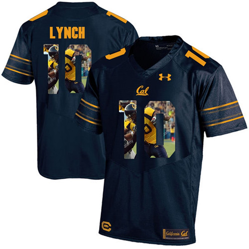 California Golden Bears Navy Blue Marshawn Lynch Player Portrait Jersey